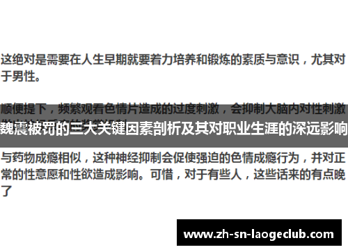 魏震被罚的三大关键因素剖析及其对职业生涯的深远影响